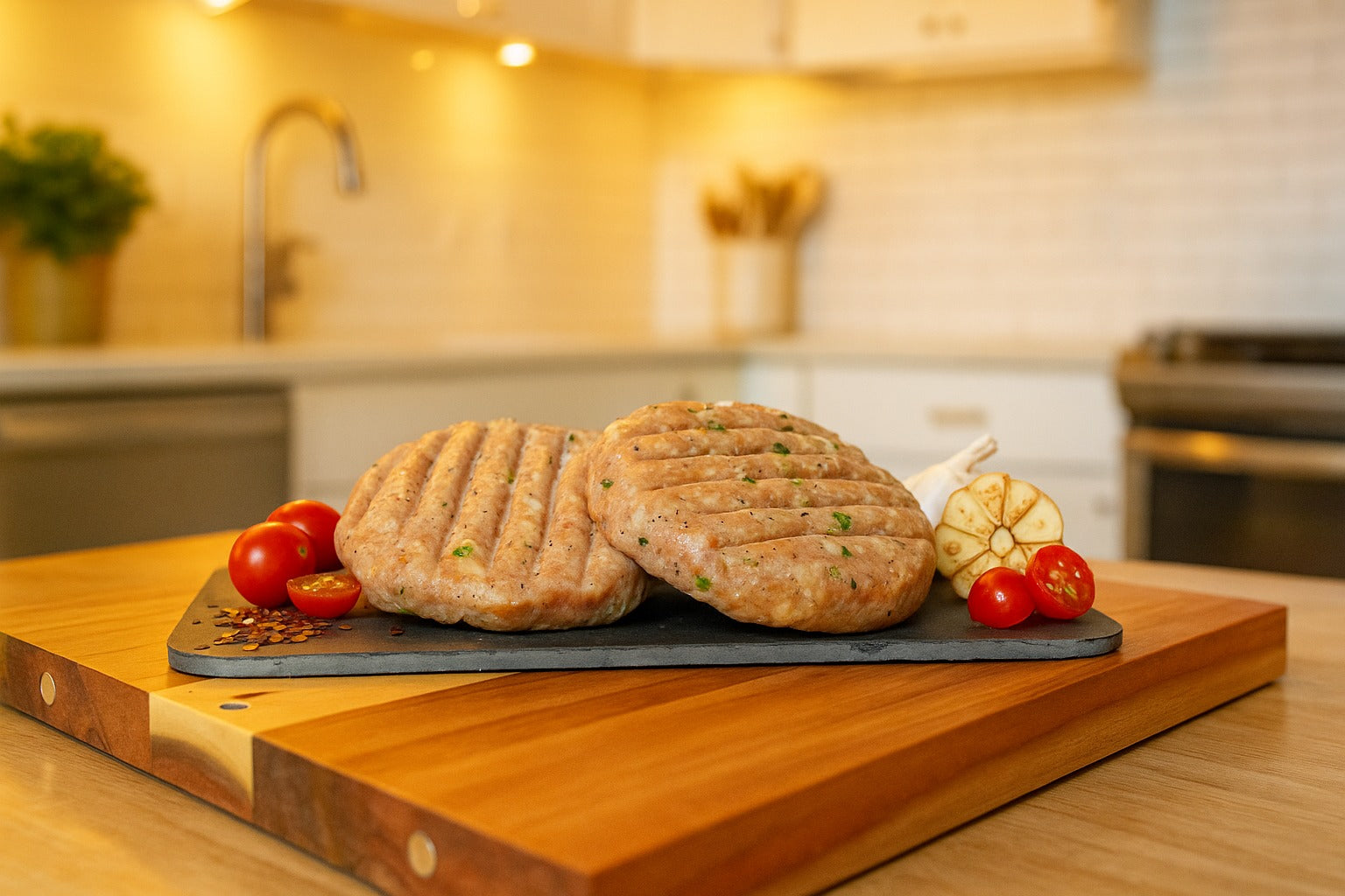 Chicken Chilli Cheese Patty – Mild & Creamy, 125g x 2Pcs