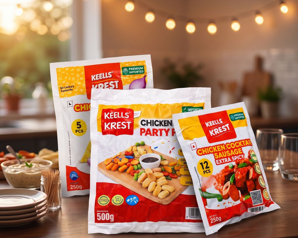 Keells Krest Chicken Party Pack: Party Platter, Cocktail & Cheese & Onion