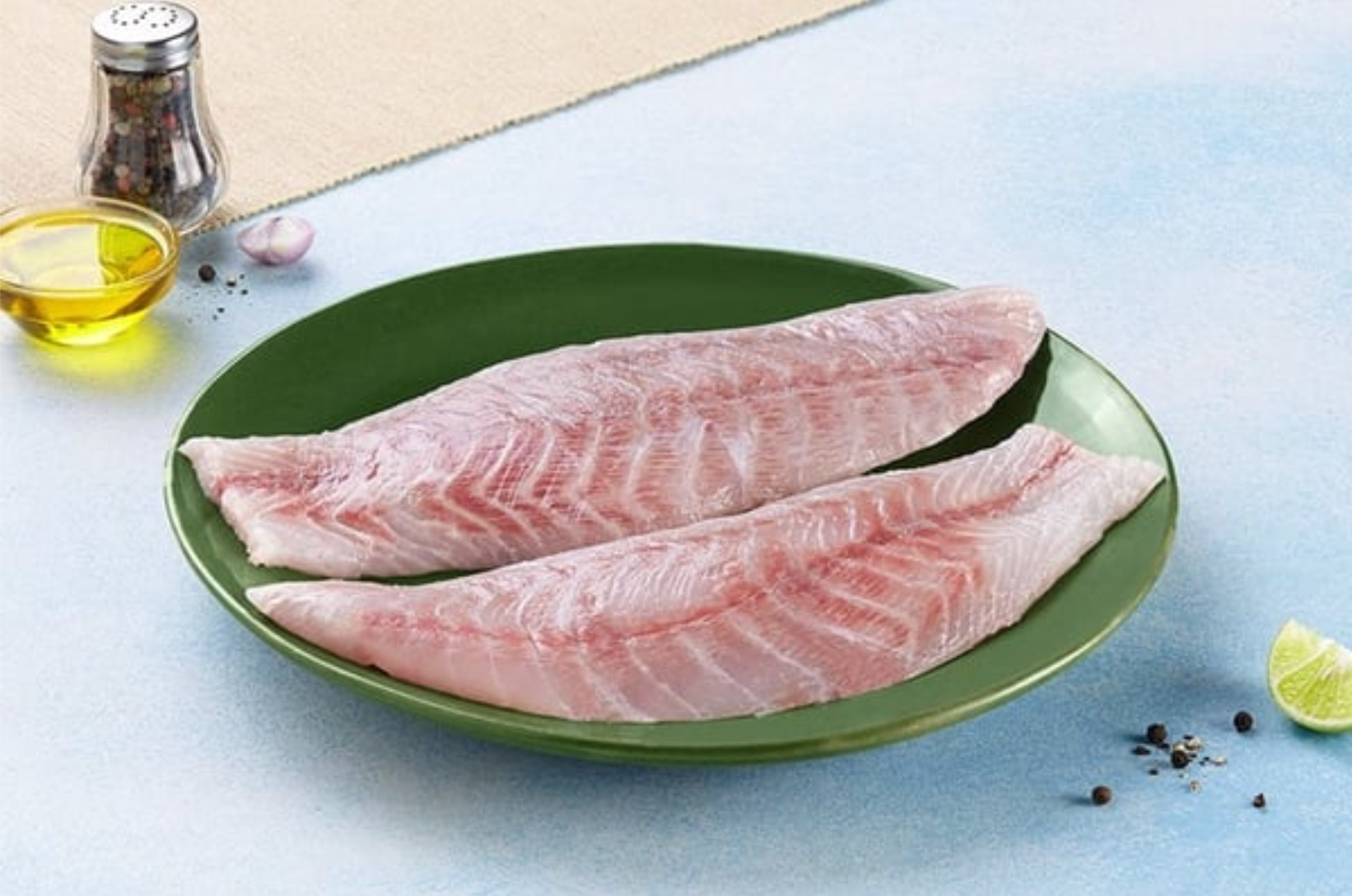 Frozen Kolkata Bhetki / Barramundi Fillet (with skin) - Fillet