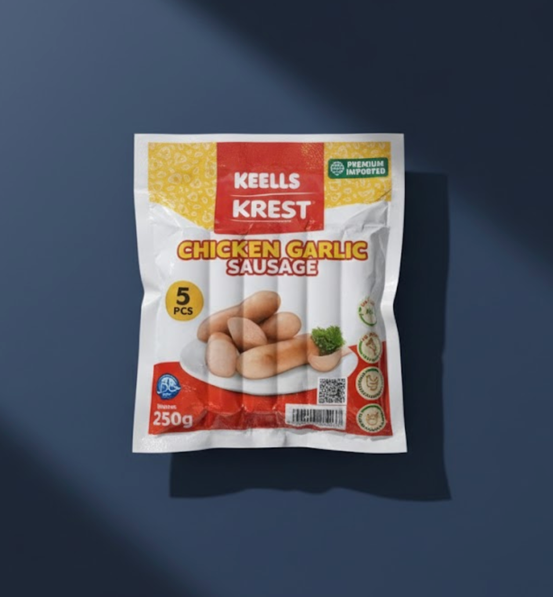 Keells Krest chicken garlic sausages, Fresh'N Frozen Delhi NCR