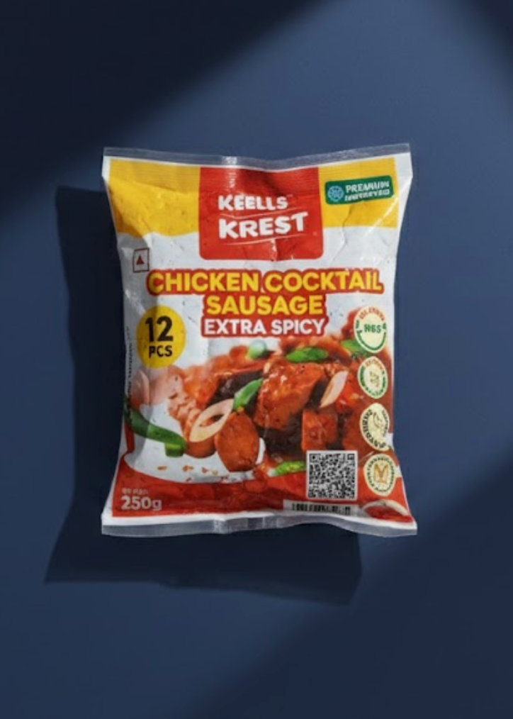 Keells Krest cocktail sausages served, Fresh'N Frozen Delhi NCR