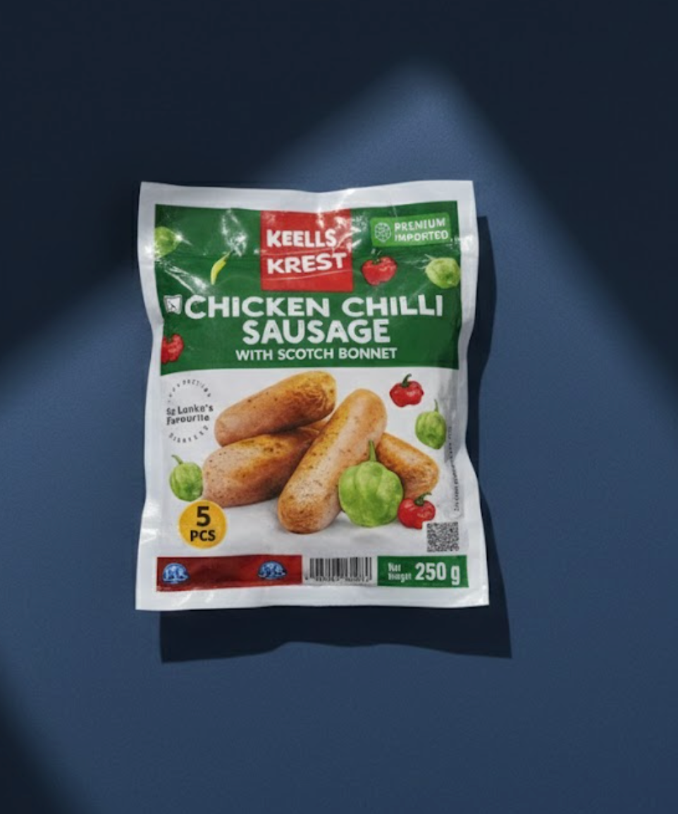 Keells Krest Chicken Chilli Sausage with Scotch Bonnet - (250g | 5pcs)
