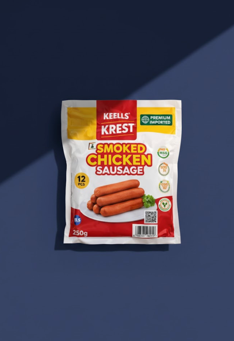 Keells Krest Smoked Chicken Sausage - (250g | 12 pcs)